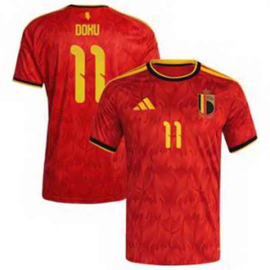 Men 11Jeremy Doku Belgium Jersey   1